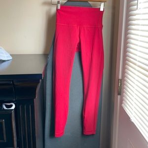 Lululemon high times red legging